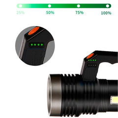 828 Lampe étanche portable USB Lampe de poche à LED chargée solaire