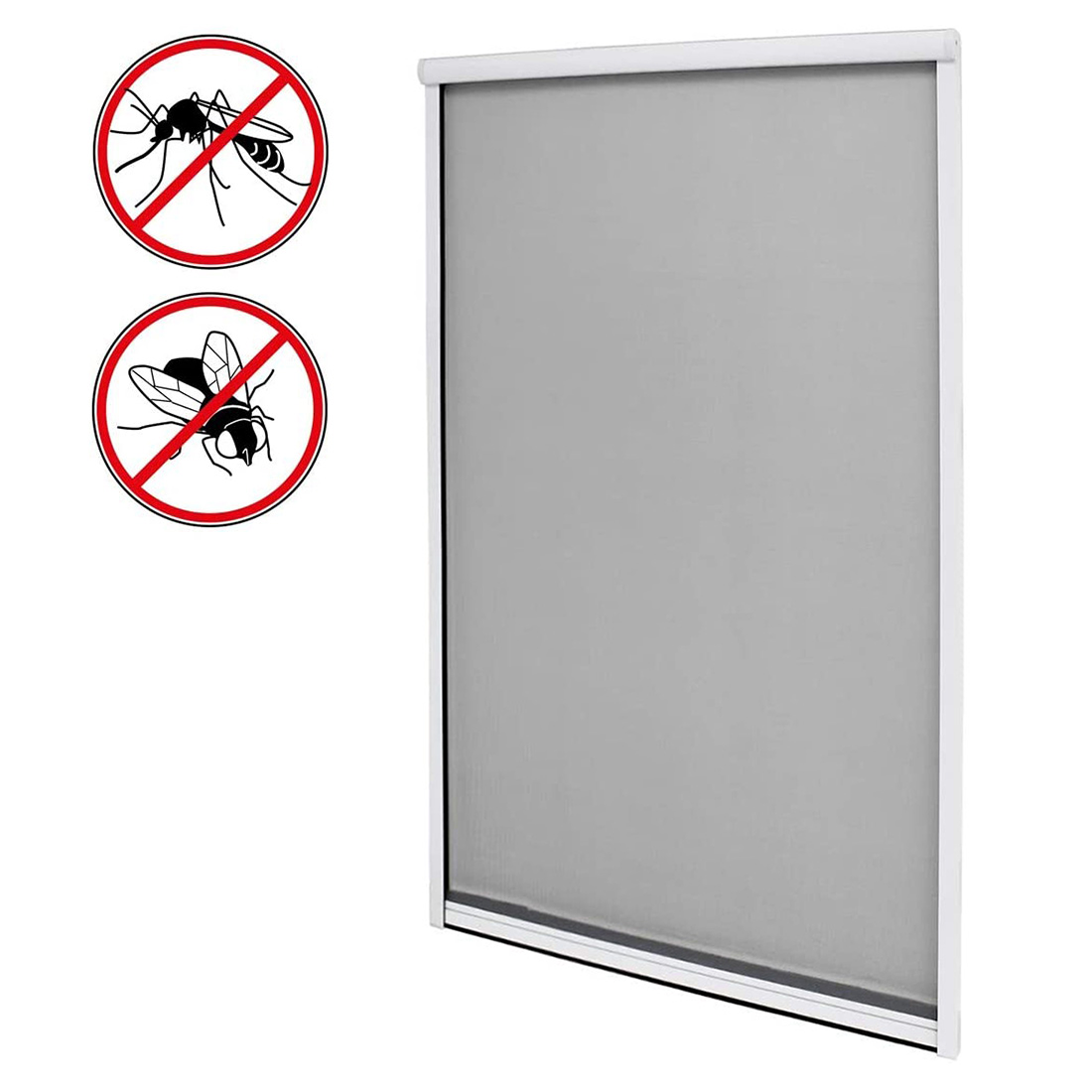 Moustiquaire enroulable rétractable pour fenêtre et balcon 100X170cm Bricolage