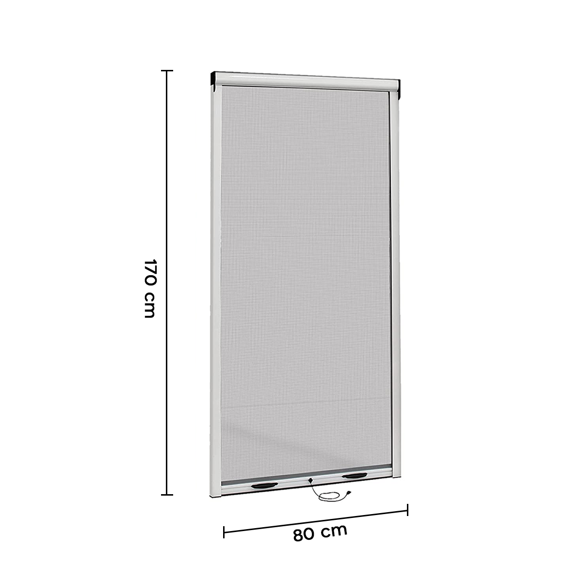 Moustiquaire Enroulable Rétractable pour Fenêtre et Balcon 80X170cm Bricolage