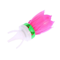 54544 Bougie musicale 2 pz en forme fleur avec effets sonores et rotatif ROSE