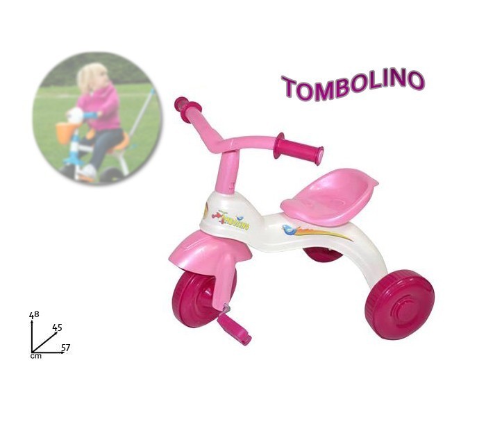 Tricycle enfant - rose ou bleu pour fille et garçon - Tombolino - Idée Cadeau 