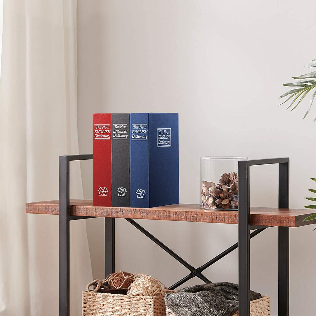 Coffre-fort en forme de livre 24x5,5x15,5 cm coffre-fort avec clés