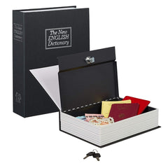 Coffre-fort en forme de livre 24x5,5x15,5 cm coffre-fort avec clés
