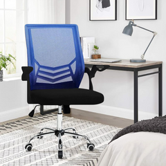 Chaise de bureau BERLINO 50x49x92H cm fauteuil avec accoudoirs réglables