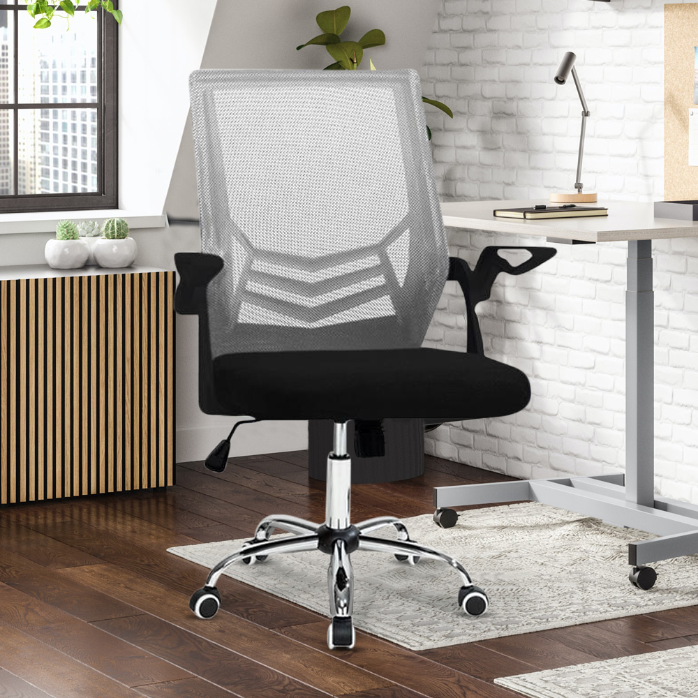 Chaise de bureau BERLINO 50x49x92H cm fauteuil avec accoudoirs réglables
