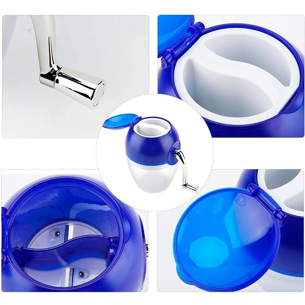 Broyeur manuel pour glace fruits et légumes 1L Broyeur à glace en plastique
