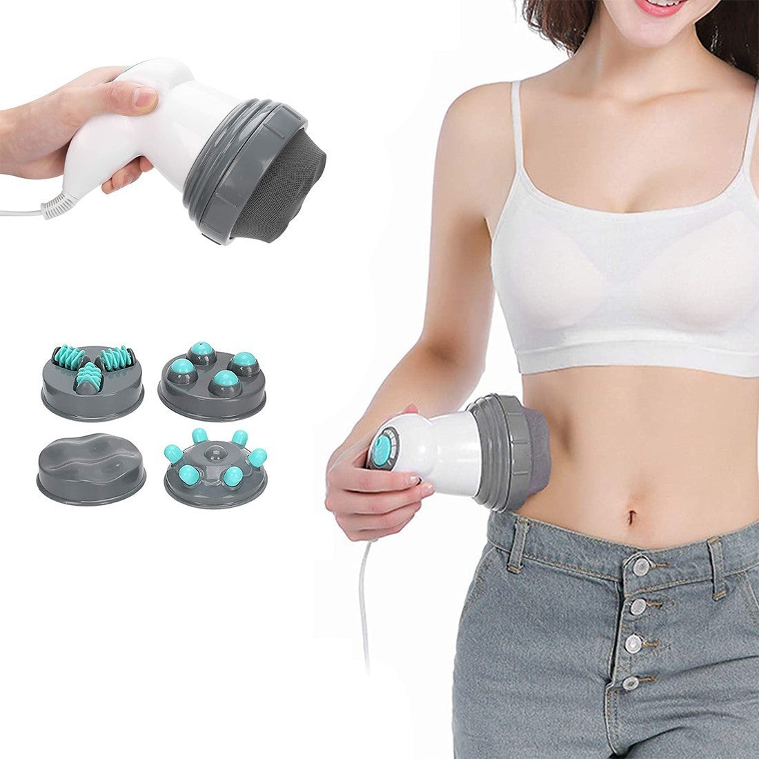 Masseur corps innovation avec des accessoires contre la cellulite