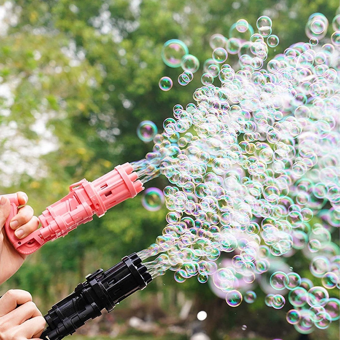 Machine automatique de tir à bulles à piles avec pistolet à bulles