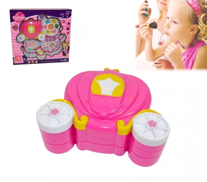 Trousse de maquillage pour fille en forme de Carrosse - Jouet - Imitation