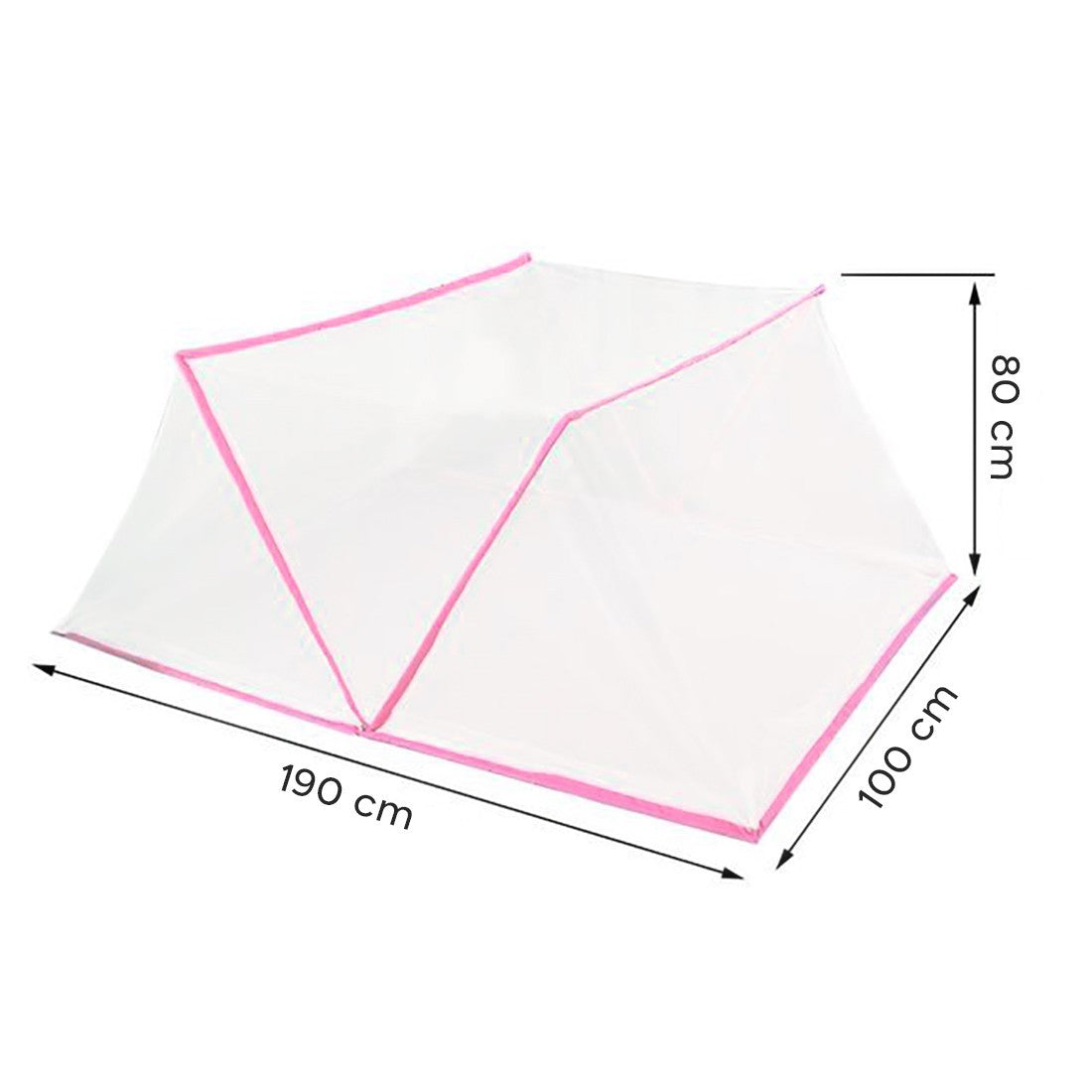 103363 Moustiquaire pour lit nylon filet hexagonal pliable Taille S 190x100cm