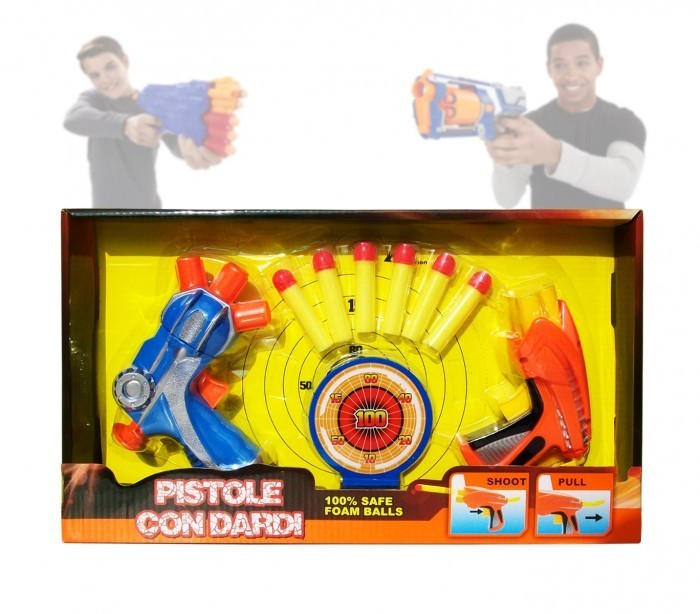 Jeu Enfant - Pistolet - Gun (comprend des balles et la cible) 2608 - 