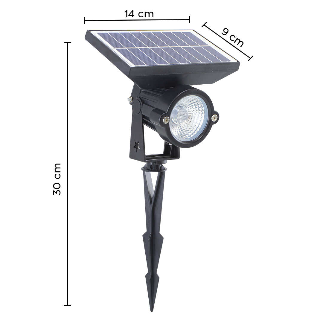 Projecteur LED extérieur à charge solaire 781263 Lampe de jardin 10W