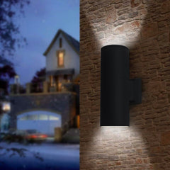 Applique murale LED 870182 Lampe d'extérieur au design moderne en aluminium noir