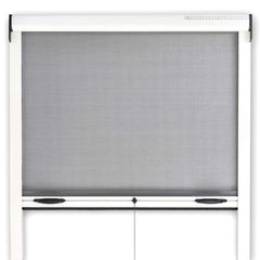 Moustiquaire Enroulable Fenêtre 150X250cm Kit de Bricolage Réductible Coulissant