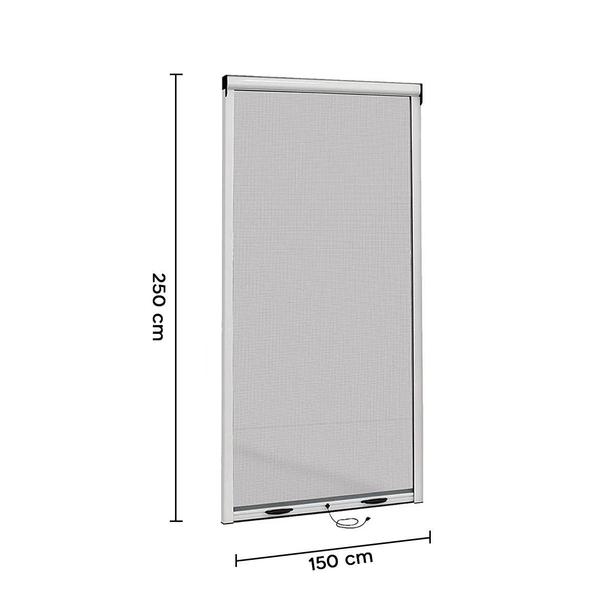 Moustiquaire Enroulable Fenêtre 150X250cm Kit de Bricolage Réductible Coulissant