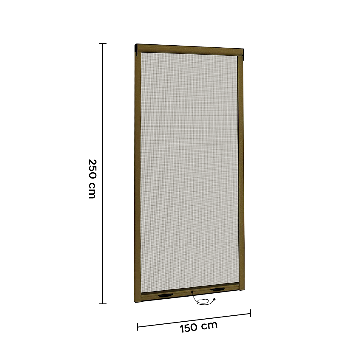Moustiquaire Enroulable Fenêtre 150X250cm Kit de Bricolage Réductible Coulissant