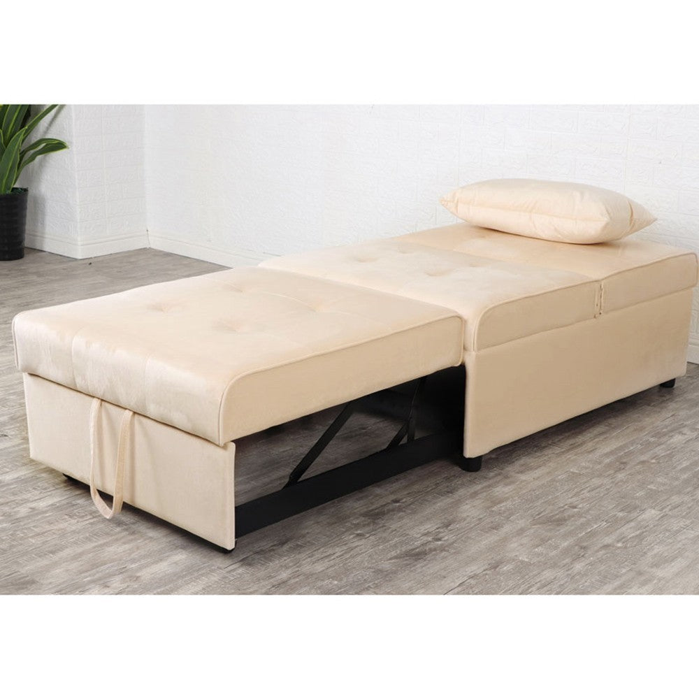 Fauteuil lit simple avec coussin de canapé extensible peu encombrant COOKIE