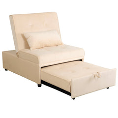 Fauteuil lit simple avec coussin de canapé extensible peu encombrant COOKIE