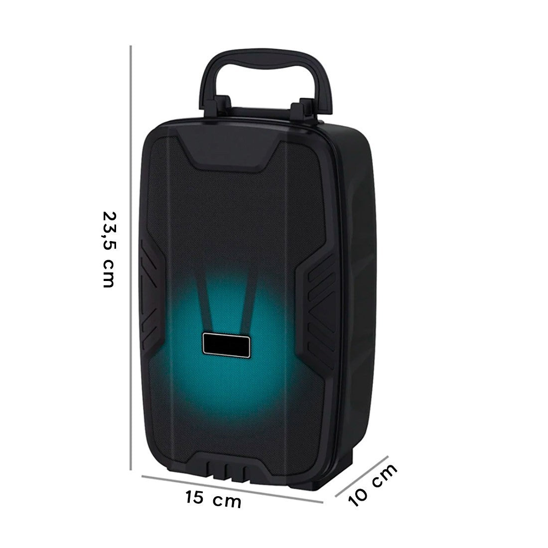 Haut-parleur Bluetooth amplifié Radio FM portable rechargeable et microphone