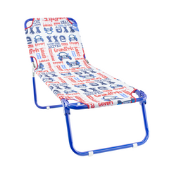 Chaise longue de plage enfant COVERI chaise longue pliante et réglable en métal