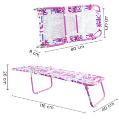 Chaise longue de plage enfant COVERI chaise longue pliante et réglable en métal