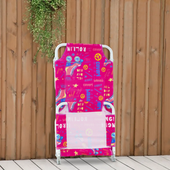 Chaise longue de plage enfant COVERI chaise longue pliante et réglable en métal
