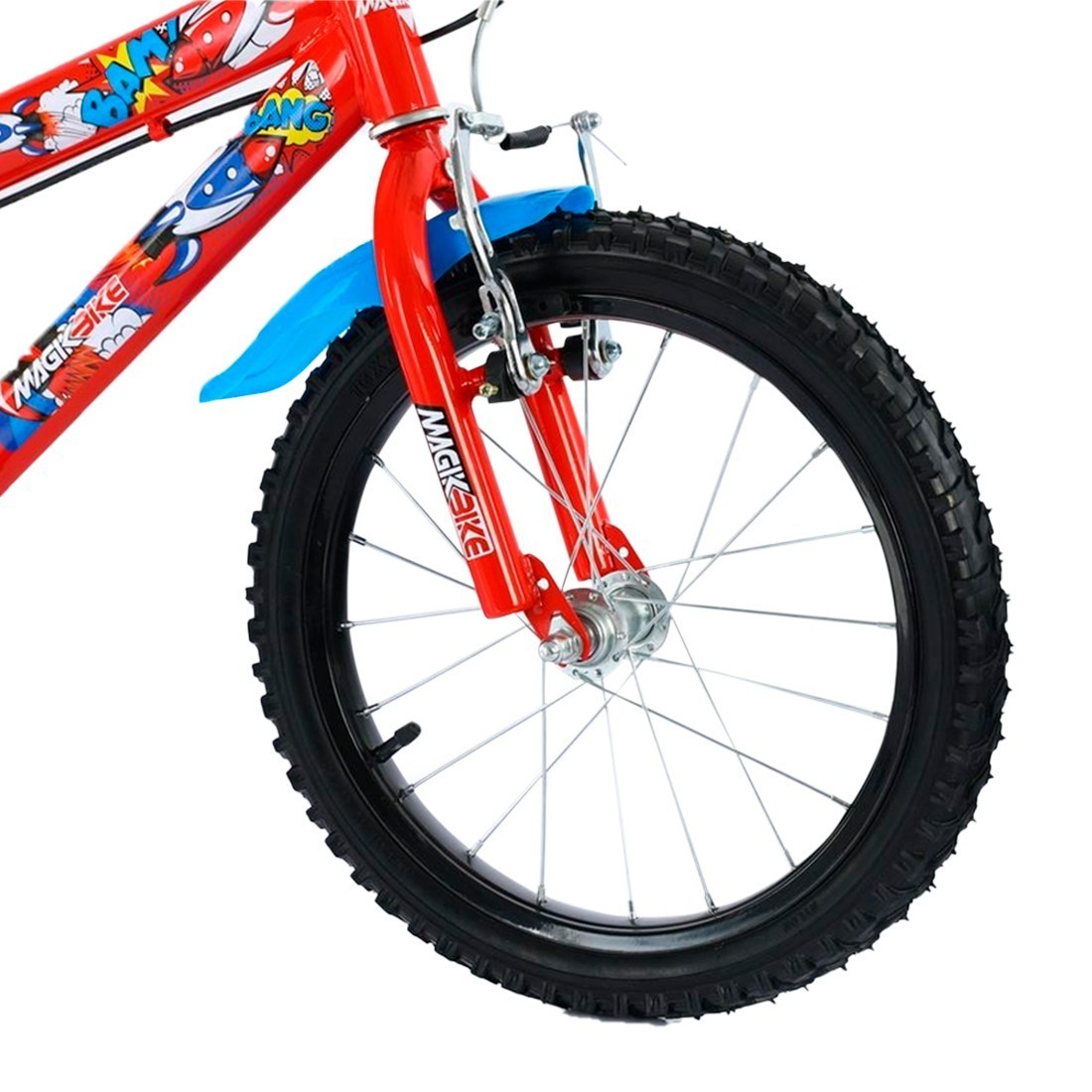 Vélo enfant Magic Taille 16" BOOM Line Age 5-7 ans avec roues de support