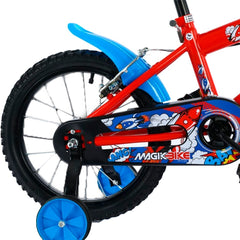 Vélo enfant Magic Taille 16" BOOM Line Age 5-7 ans avec roues de support