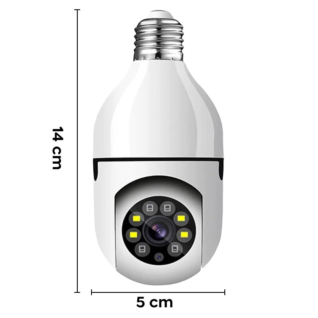 Caméra cachée Wi-Fi extérieure ou intérieure pour ampoule Zoom Cam