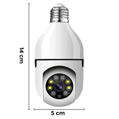 Caméra cachée Wi-Fi extérieure ou intérieure pour ampoule Zoom Cam