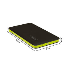 Slim Power Bank 10000 mAh Chargeur Portable Slim 3 Prises Câbles Inclus