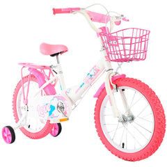 Vélo enfant Magic taille 16" LOVE line âge 5-7 ans roues et panier