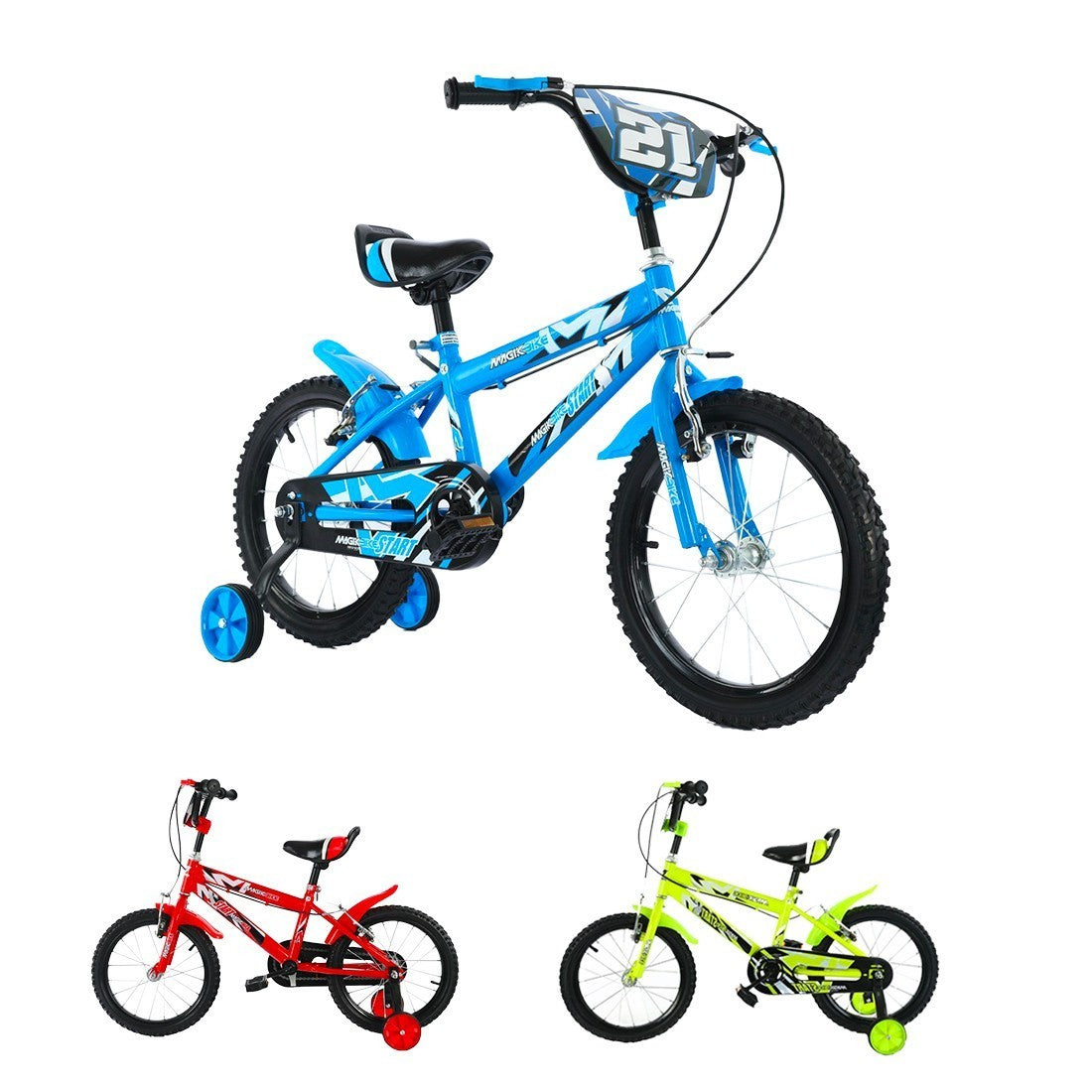 Vélo magique pour enfants taille 16 "Ligne TOP STAR Âge 5-7 ans roues de soutien