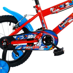 Vélo pour enfants Magic taille 12" BOOM Line Age 3-5 ans avec roues de support