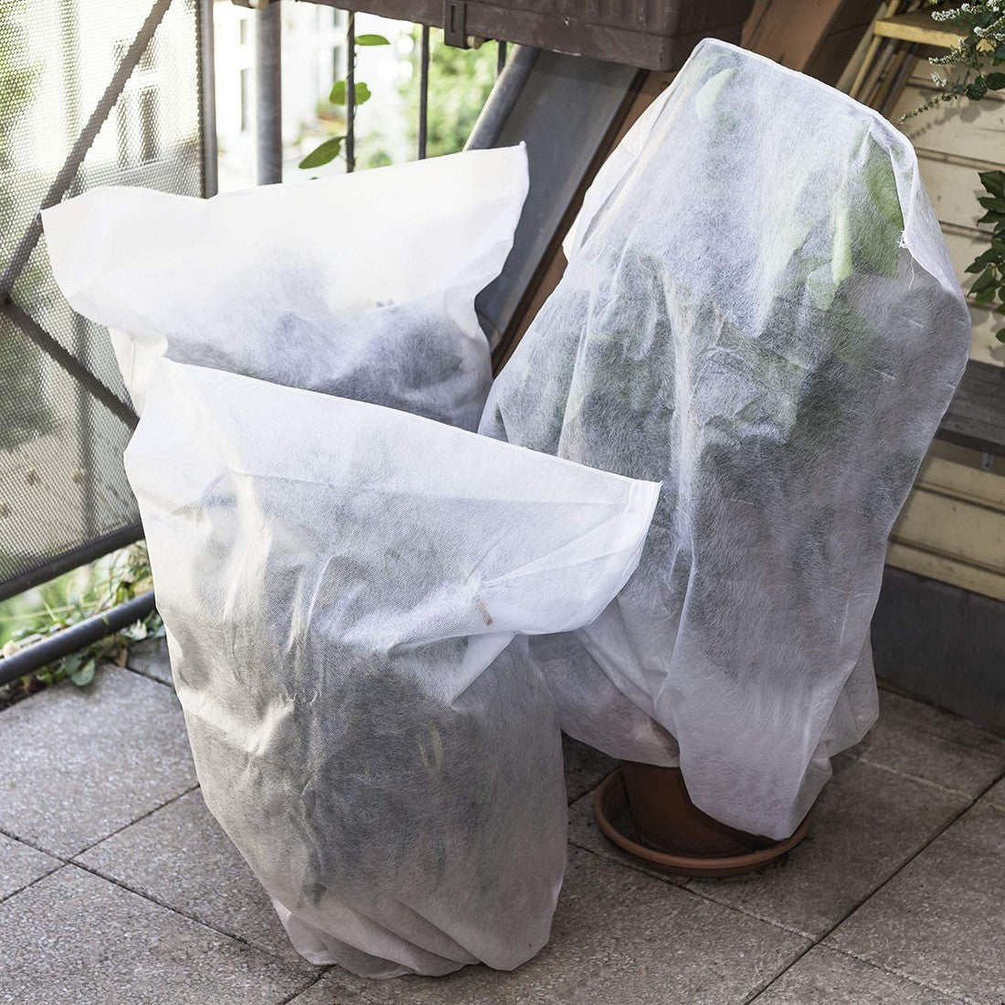 4 pcs Hottes pour plantes TNT 100X80 housse de sac antigel pour plantes