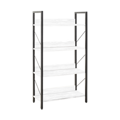 Bibliothèque bois KTP740 design moderne 4 étagères pour maison bureau 139x73x35