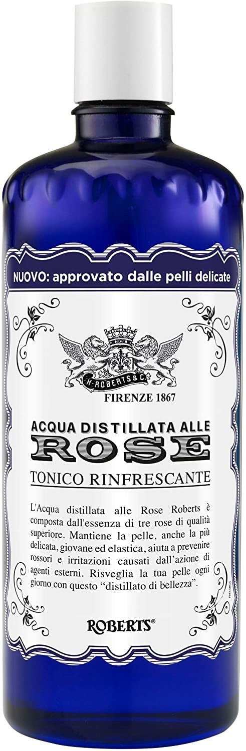 Le toner rafraîchissant à l'eau de rose 300 ml garde la peau jeune et souple
