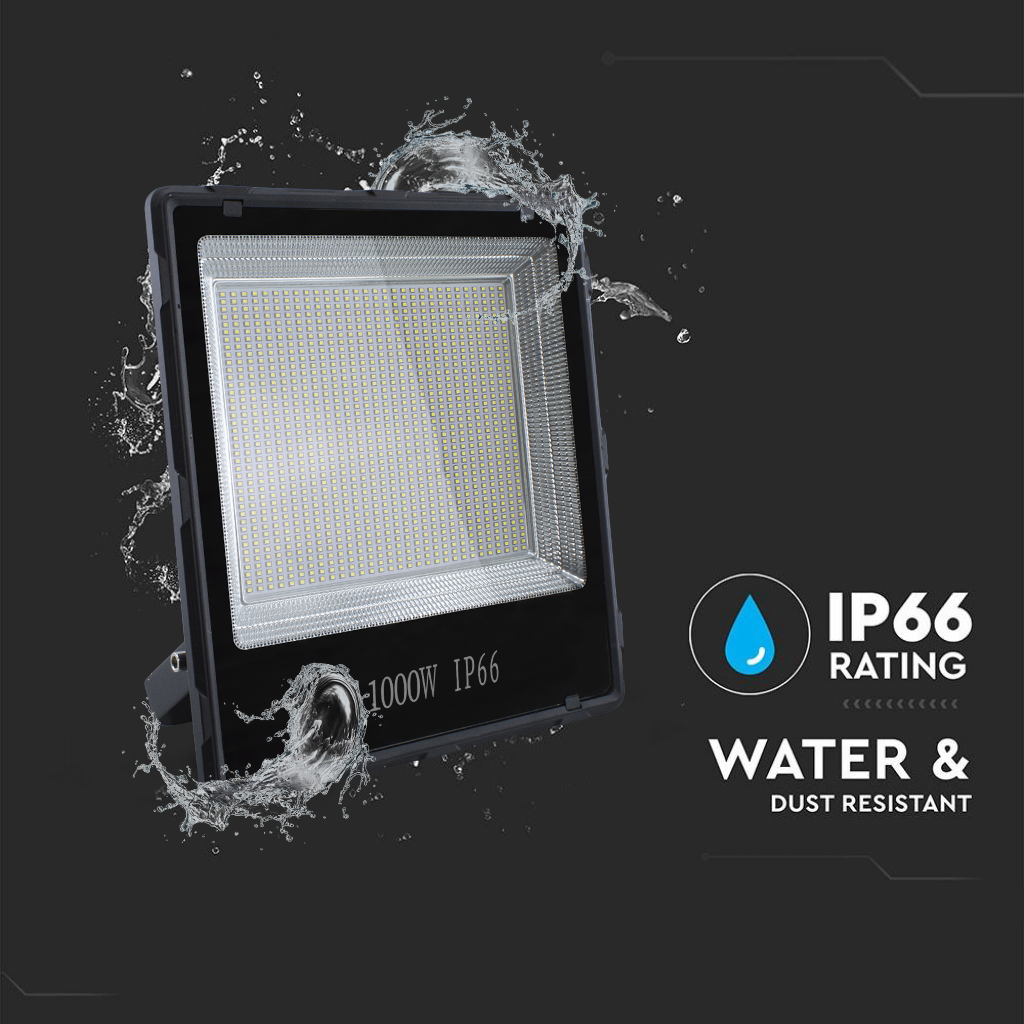 Lampe frontale 1000W avec lumière blanche froide 1200 LED pour extérieur IP66