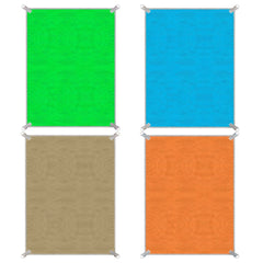 589236 Serviette de plage coupe-sable et coupe-vent 150x200cm avec pinces