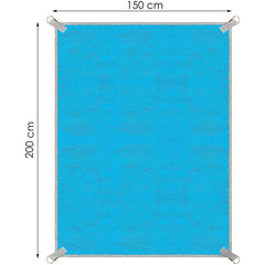 589236 Serviette de plage coupe-sable et coupe-vent 150x200cm avec pinces