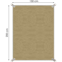 589236 Serviette de plage coupe-sable et coupe-vent 150x200cm avec pinces