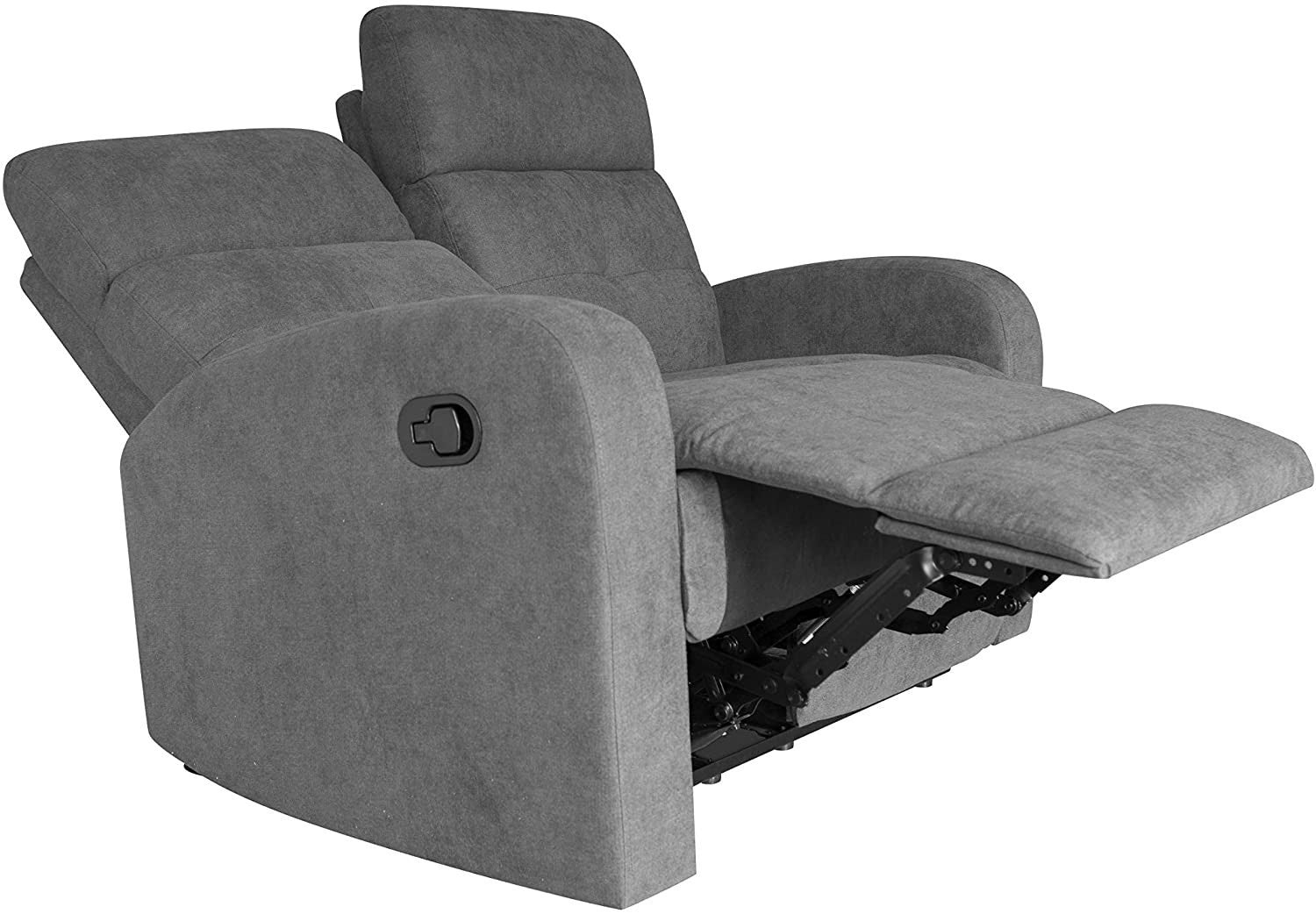 Canapé 2 places RECLINER repose-pieds et dossier inclinable 130x77x64H