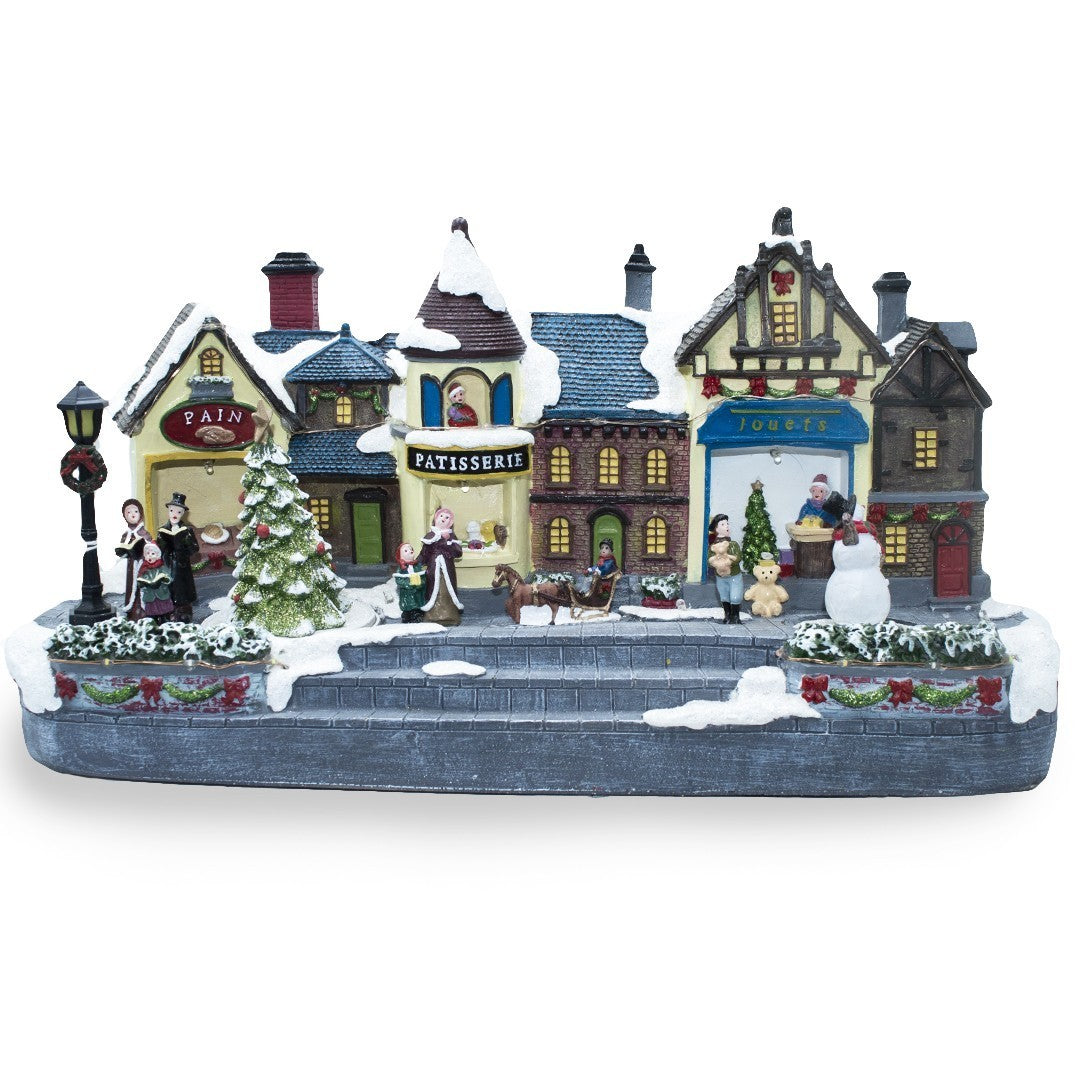 Village de Noël 361016 Carrousel avec Lumières, Sons et Mouvement 38x15x20