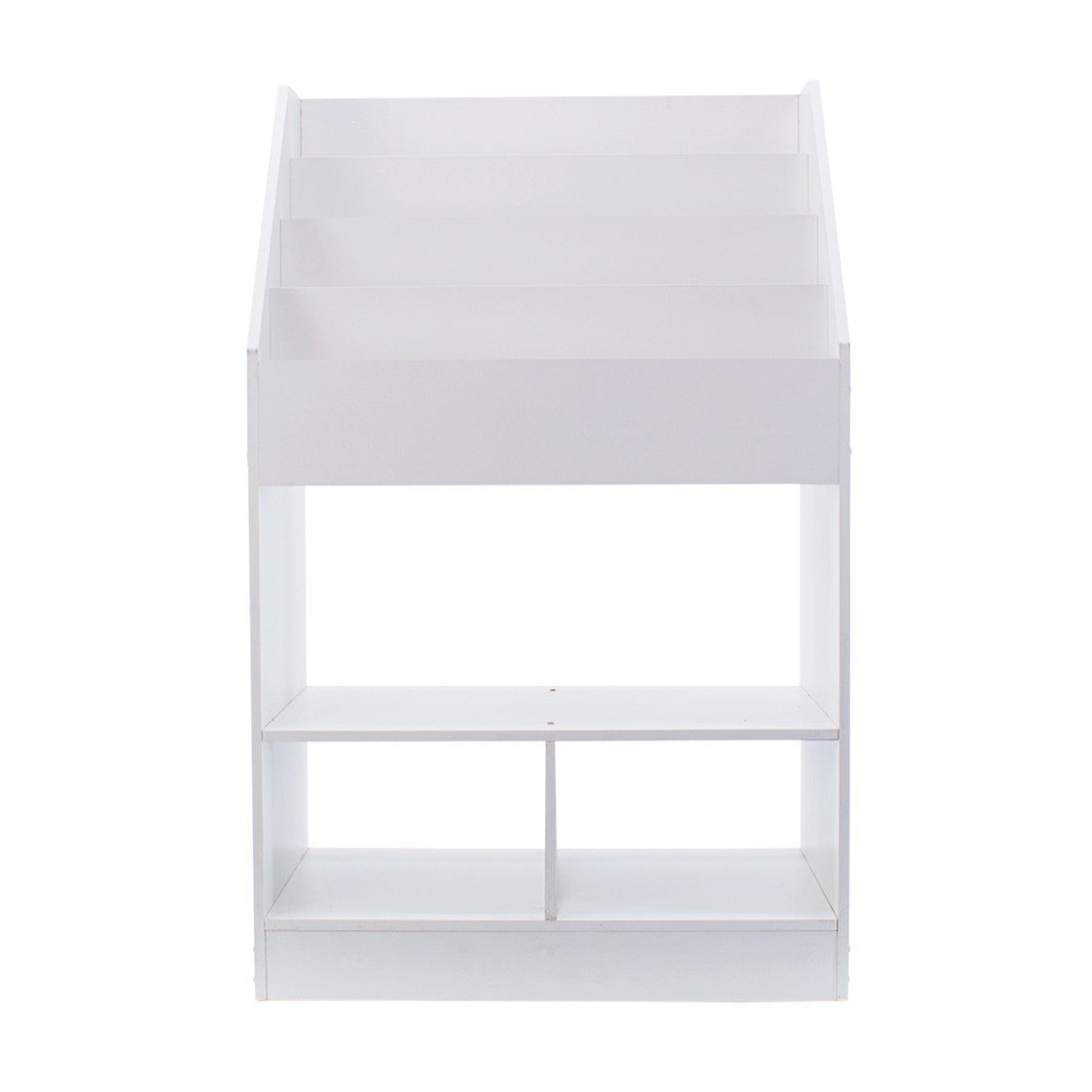 Étagère polyvalente pour bibliothèque pour enfants Montessori porte-jouets Blanc