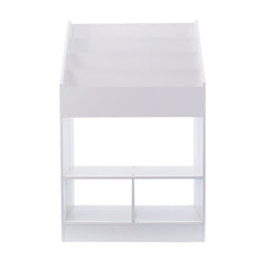 Étagère polyvalente pour bibliothèque pour enfants Montessori porte-jouets Blanc