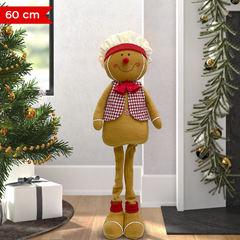 Boule de pain d'épice mâle 60 cm 301103 Décoration de Noël avec lumières