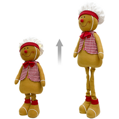 Boule de pain d'épice mâle 60 cm 301103 Décoration de Noël avec lumières