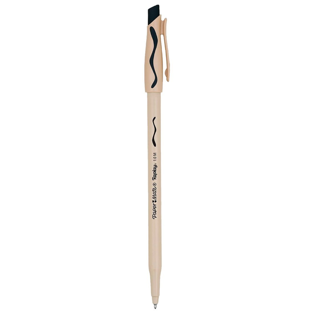 Paper Mate Lot de 12 stylos à bille effaçables noirs 1 mm