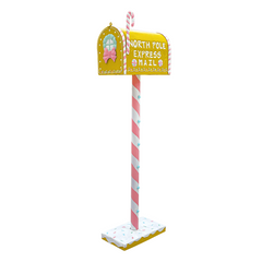 Boîte aux lettres Père Noël 106H cm Candy Gold 436001 Décoration de Noël