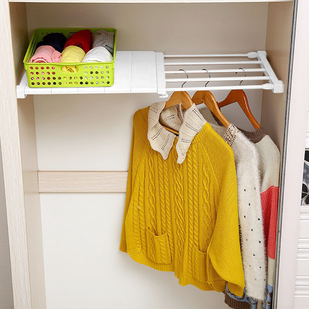 Étagère extensible pour armoires 35x72,5 cm étagère télescopique pour meubles